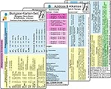  Blutgase-Karten-Set - Medizinische Taschen-Karte: Bestehend aus unseren Karten: Blutgase, Säure-Basen & Elektrolyte -Intensiv- für Erw., Kinder, ... & Alkalose - Ursachen, Symptome & Therapie -