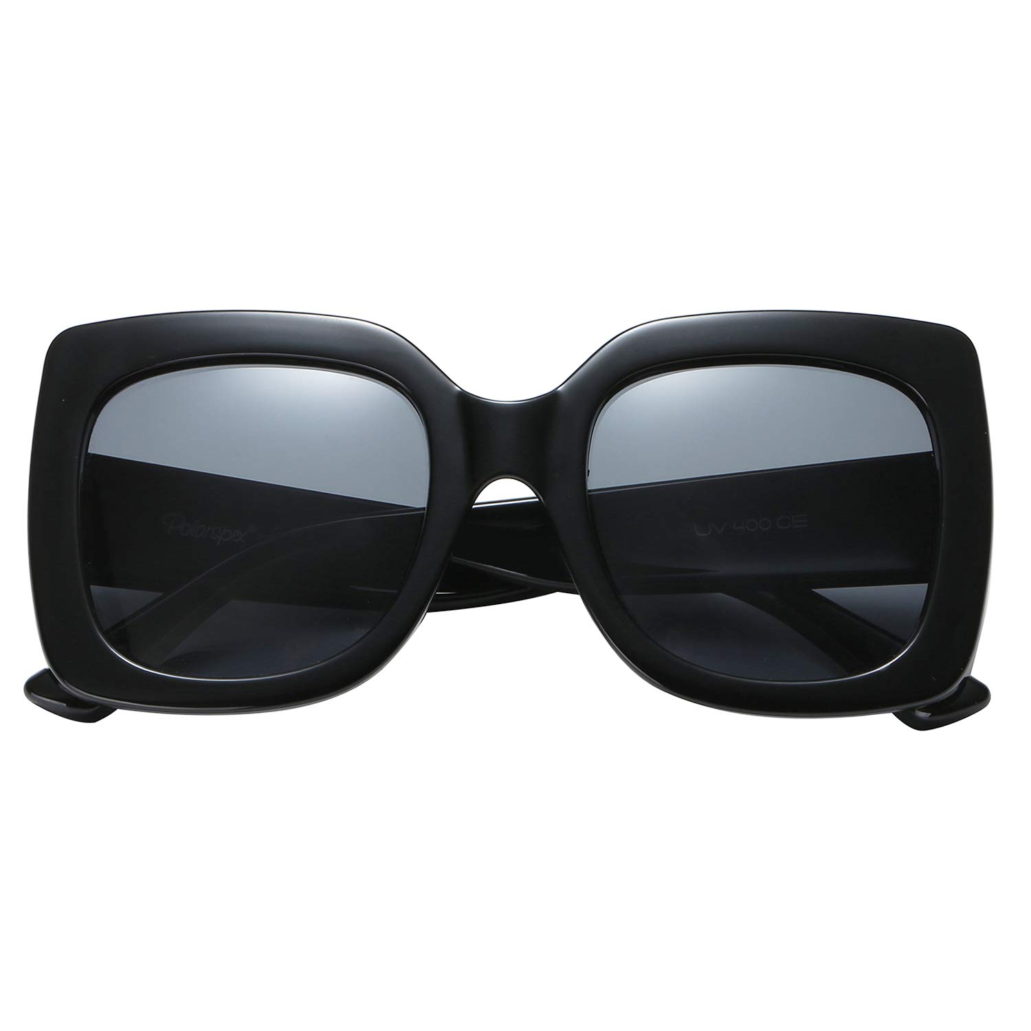 PolarSpexGirls Elastic Square Oversized Kids Polarized Sunglasses - BPA Free