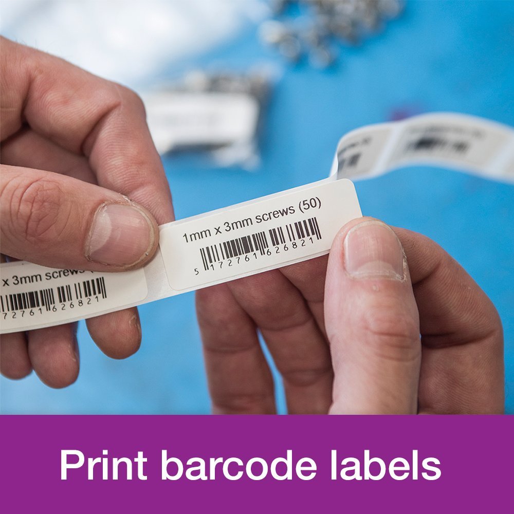 Brother QL-1100 Etichettatrice, USB 2.0, Spedizione & Barcode Label Printer, Desktop, Fino a 4 "Wide Labels, Include 41 x Large Shipping Labels & 62mm Continuous Tape Roll, UK Plug