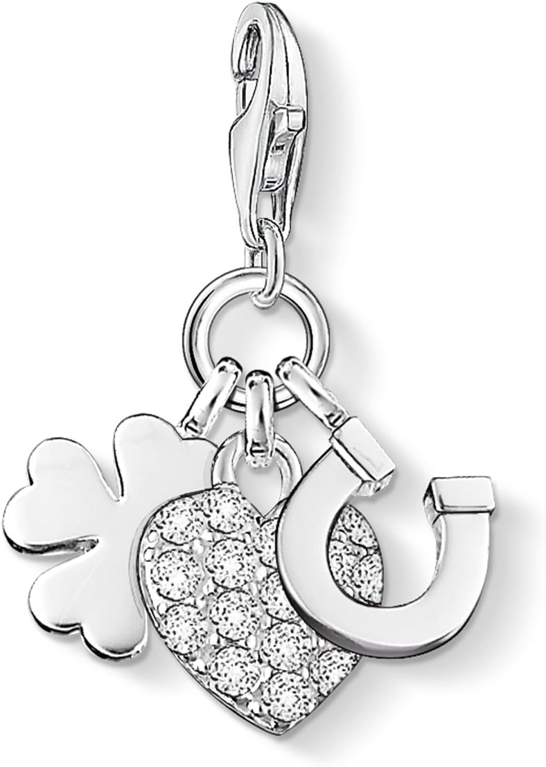 Thomas Sabo Dames zilveren gesp charme - 1686-051-21, Sterling zilver, Zirkonia