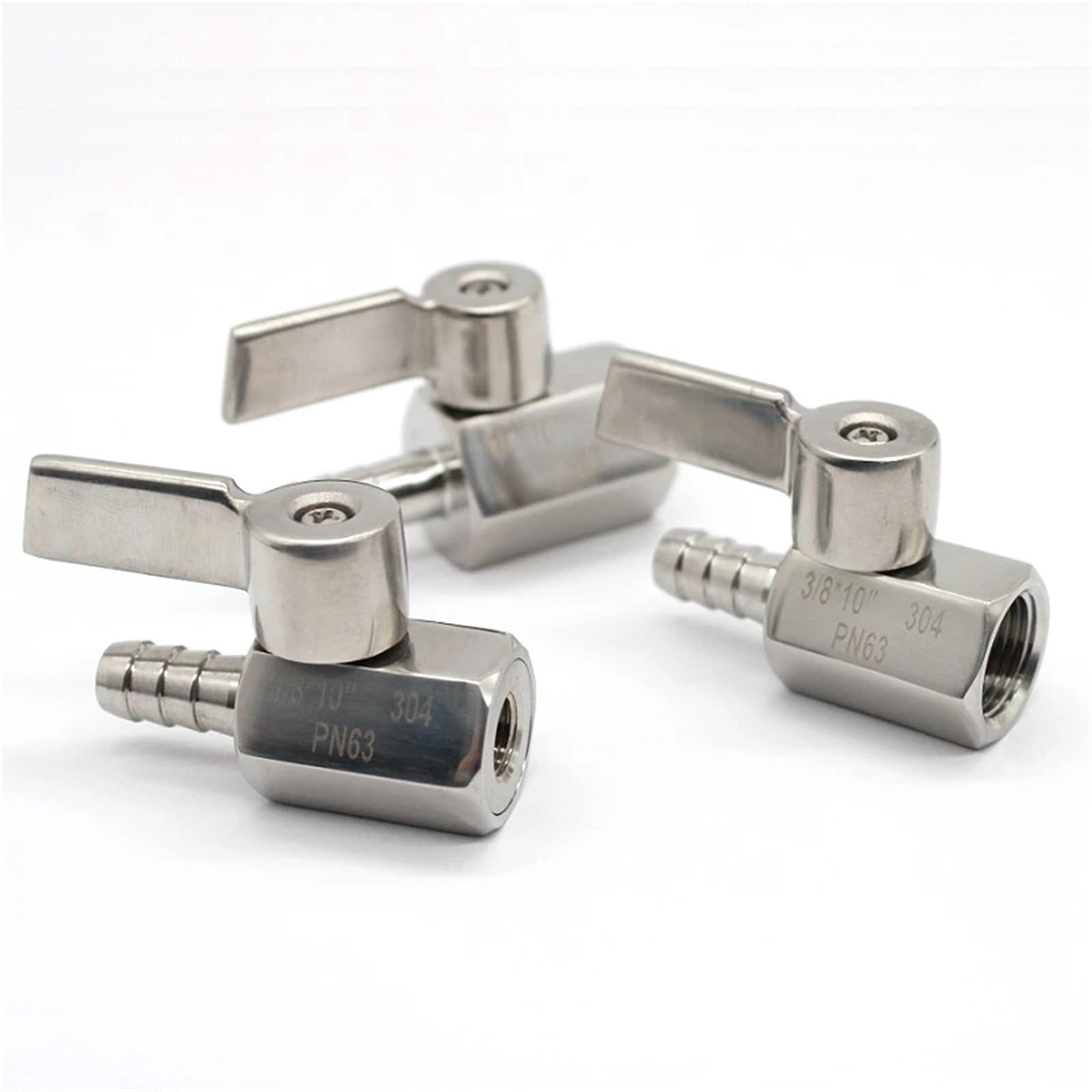 1 x zawór kulowy 1/8" do 3/4" ze stali nierdzewnej SUS 304 (1I2inchX10mm 148g)