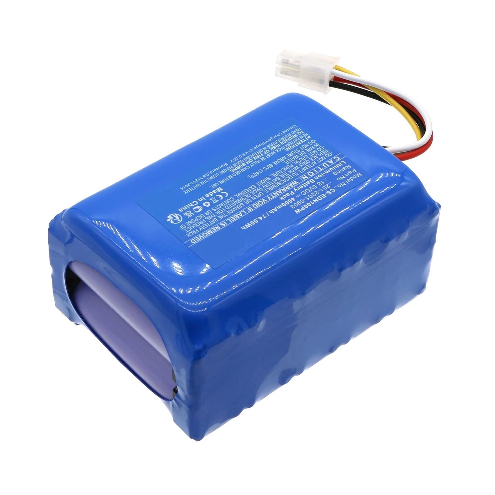 Batería de Repuesto, Compatible con Ecovacs GOATG1, G1800, G1 1600, GX-600 201-2201-0903, S21-Li-185-5800, S26-LI-180-4000, 4000m