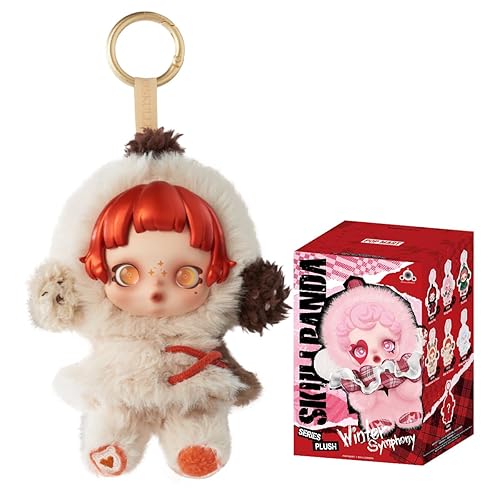 POP MART SKULLPANDA Winter Symphony Series Plush de Acción Popular Figura Coleccionable y Adorable Juguete Artístico Regalo Creativo 1PC - Winter Symphony - 1PC