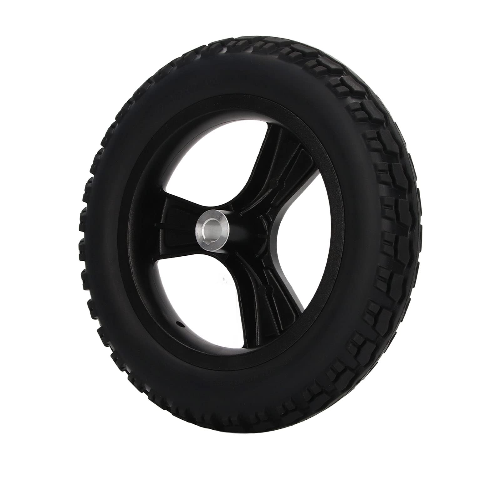 Rueda Trasera para Silla de Ruedas Eléctrica, 320mm, PU y Aleación de Acero, Sólida Resistente al Desgaste, Repuesto de Alta Durabilidad