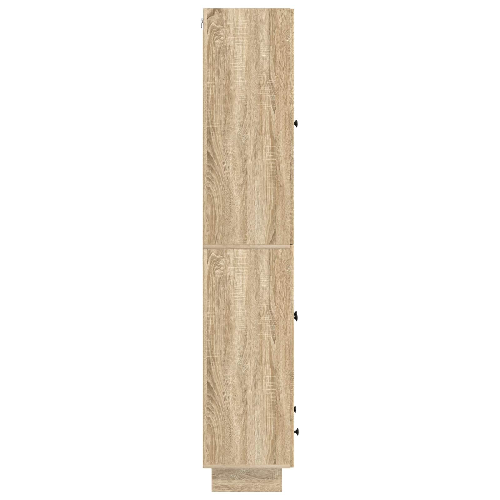 Hothingwell Zestaw mebli 2 szt. Chene Sonoma 66 x 34,5 x 95 cm | Stół rozkładany, wytrzymały materiał, do użytku na zewnątrz, łatwa konserwacja, kompaktowa konstrukcja