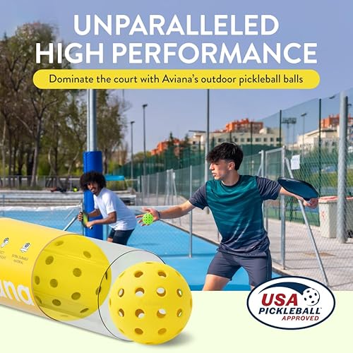 Miniatura 3 de Outdoor Pickleball Balls USAPA Approved 6, 12 & 48 Packs Professional for Sanctioned Tournament Play 40 Holes & Specifically Designed for Outdoor