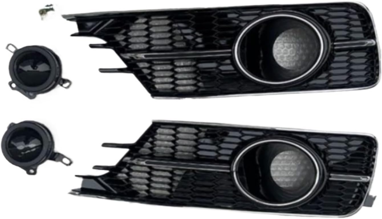 Front bumper grille fog lamp cover Fit For A6 2016-2018(C Normal version)