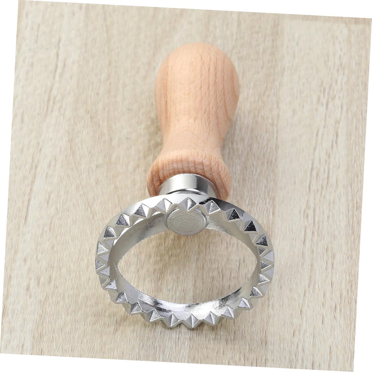 GLEAVI 4stücke Keksform Ausstechförmchen Mit Holzgriff Für Kuchen Backen Geprägte Form Ausstechform Für Teigtaschen Und Kekse
