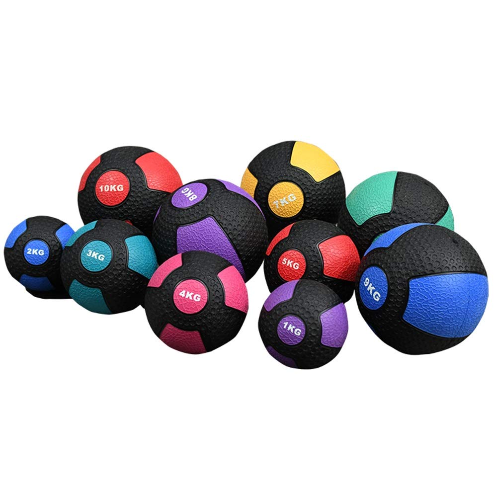 Pelota Medicinal Hogar De Goma Sólida Bola De Medicina, Macho Y Hembra Bola De La Aptitud Ejercicio, Bola del Balance, Boxeo Aptitud De Formación Básica De Bouncy Ball, 7 Kg, 8 Kg, 9 Kg, 10 Kg