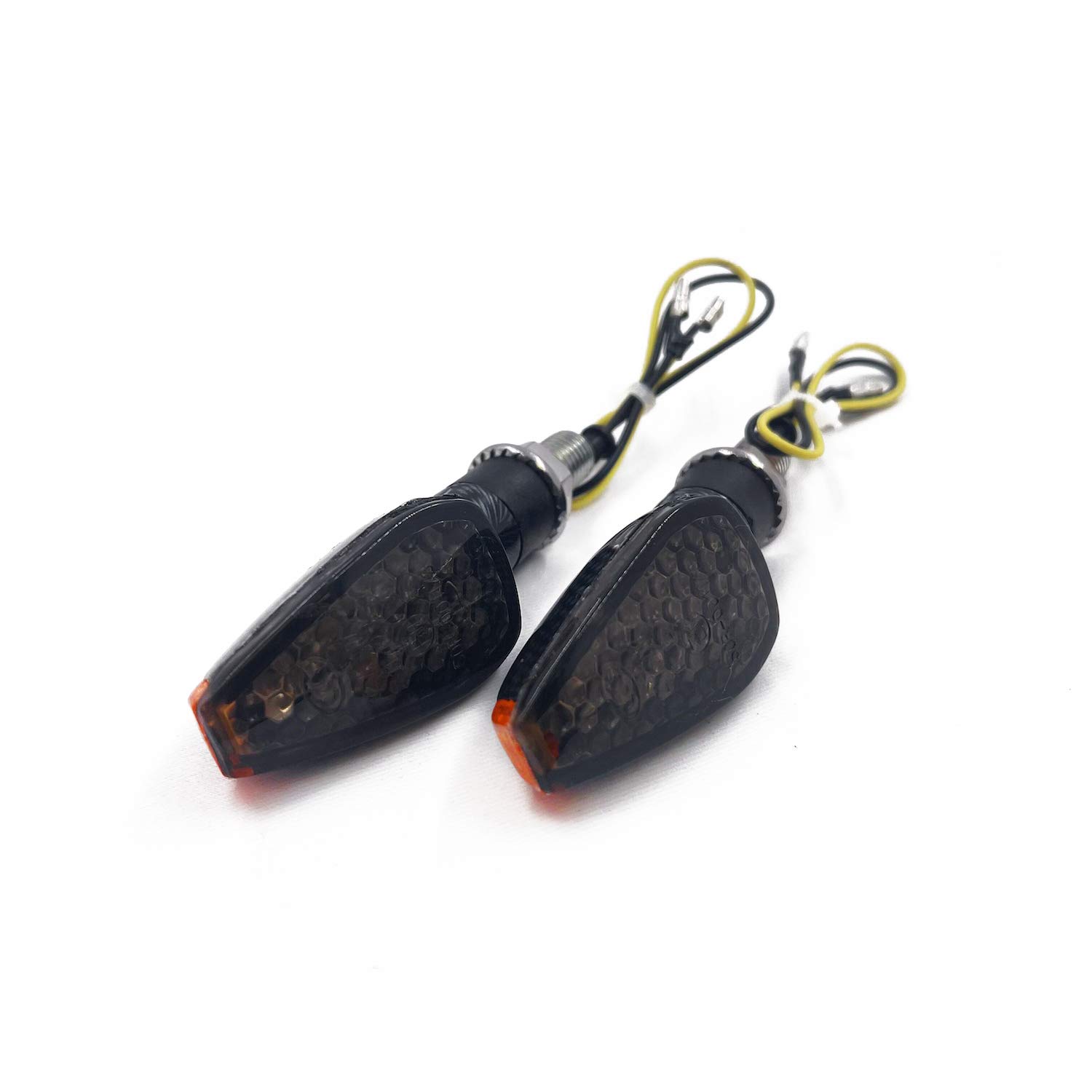 XKH- Motorcycle Led Dual Sport Turn Signal With Smoke Lens Compatible with Most Suzuki Kawasaki Streetbike Sportbike [P/N: MT303-008-CN+SK]