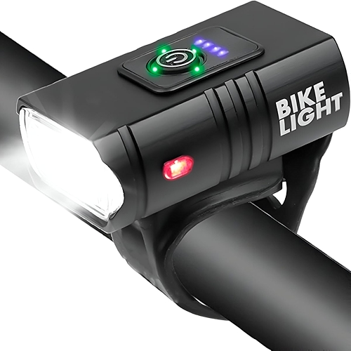 Lanterna Bike Farol Luz de Bicicleta com 2 Led T6 Potente Recarregável USB 6 Modos de Iluminação a Prova da Água Acessorios Bicicleta Ciclismo Sinalizador Luz Dianteira