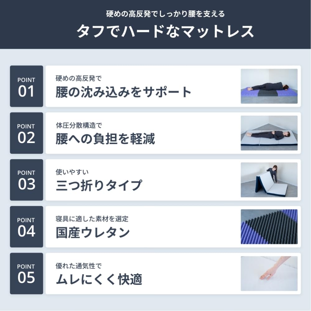 Amazon｜公式 カラーフォーム タフでハードなマットレス ウレタン