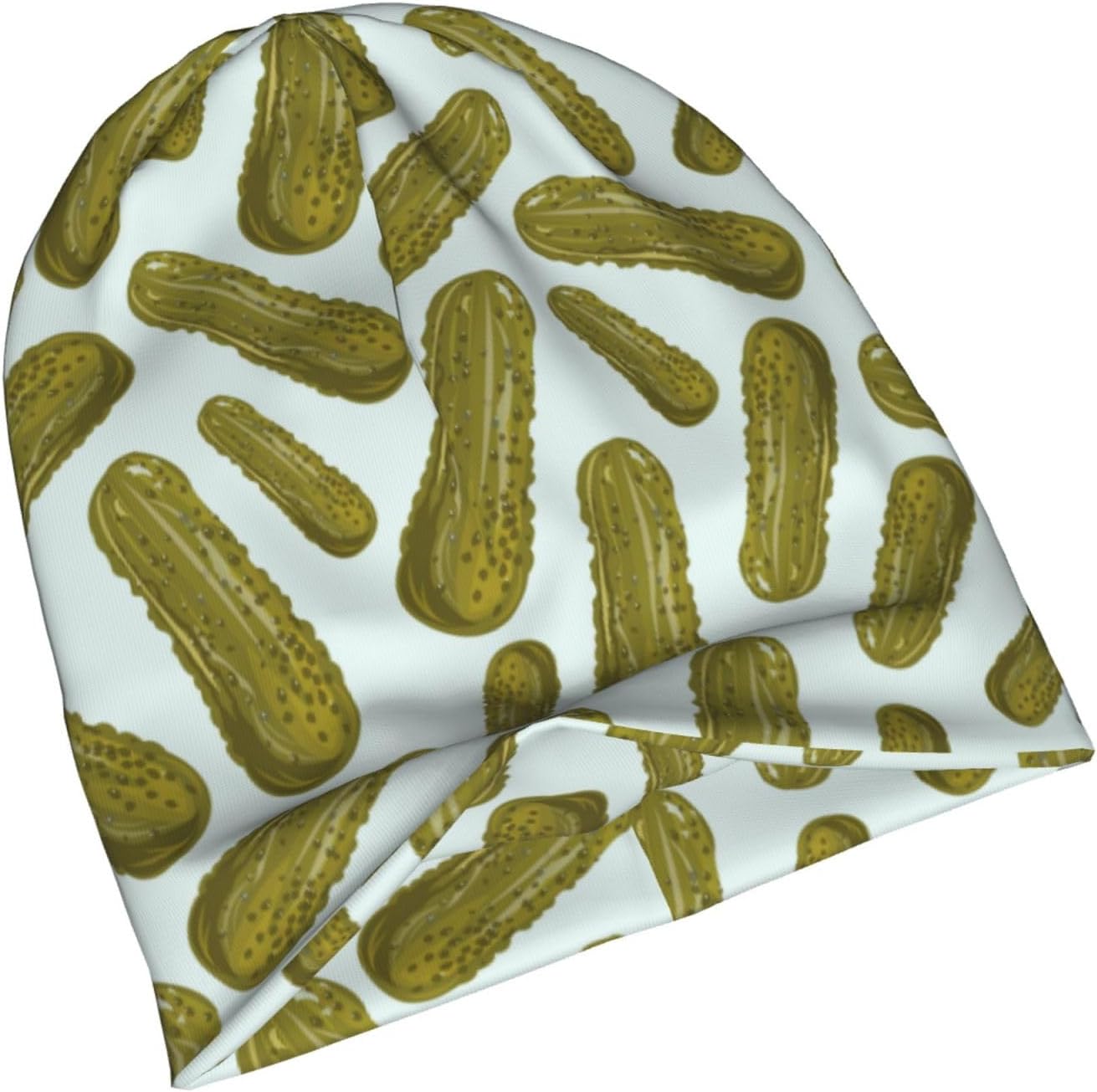 Pickle Cucumbers Fun Beanie Hat Slouchy Cap Warm Cancer Headwear Stretch Knitted Hats For Women Men - Image 2