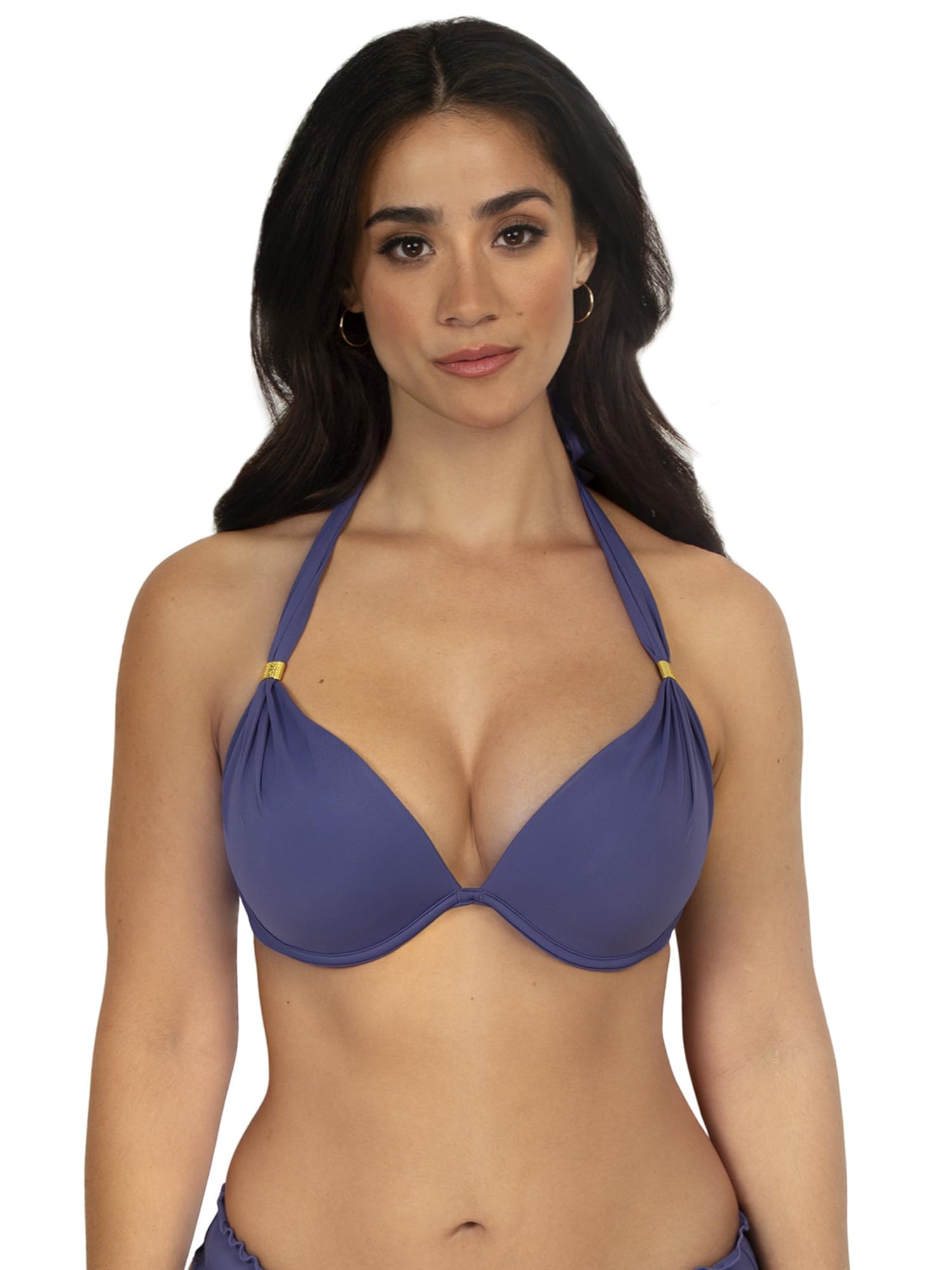 Smart & Sexy Women's Swim Secret Mega Push-up Halter Bikini Top