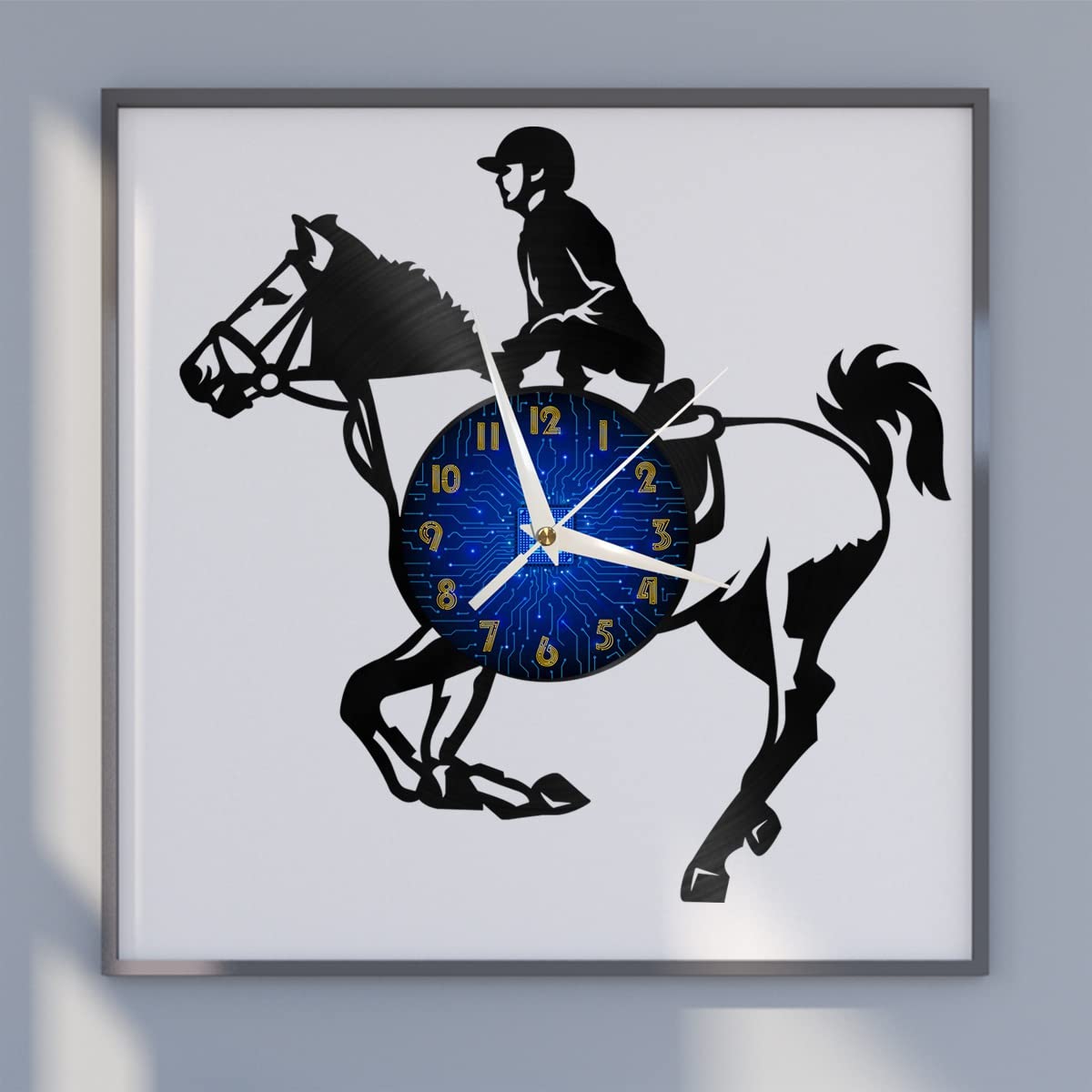Horloge murale silencieuse alimentée par batterie pour décoration maison