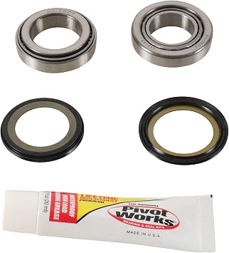 Pivot Works Steering Stem Bearing Kit PWSSK-K09-000 for Kawasaki KC 100 1976, Z125 PRO 2018, Z 125 PRO BR 125 J 2017, KX 60 1983-2003, KM 100 1976-1981, KLX 110 2002-2009