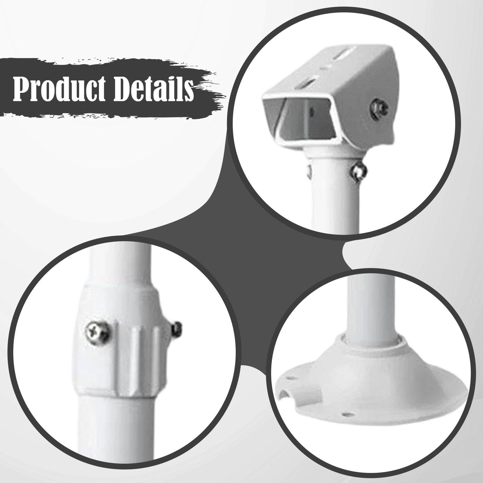 Componente di Montaggio per Telecamere di, Regolabile, Robusto Hardware per Montaggio a Parete Esterna, Telescopico, da 60 Cm a 120 Cm
