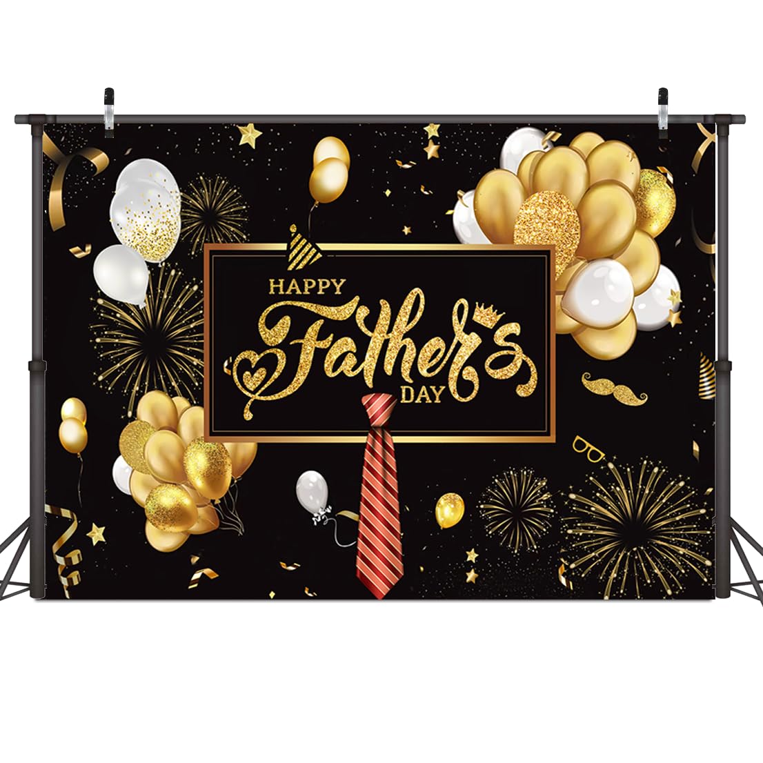 Dudaacvt 7X5FT Father's Day Backdrop Happy Fathers Day Party Decorations Banner Father's Day FamilyParty Photography Backdrop