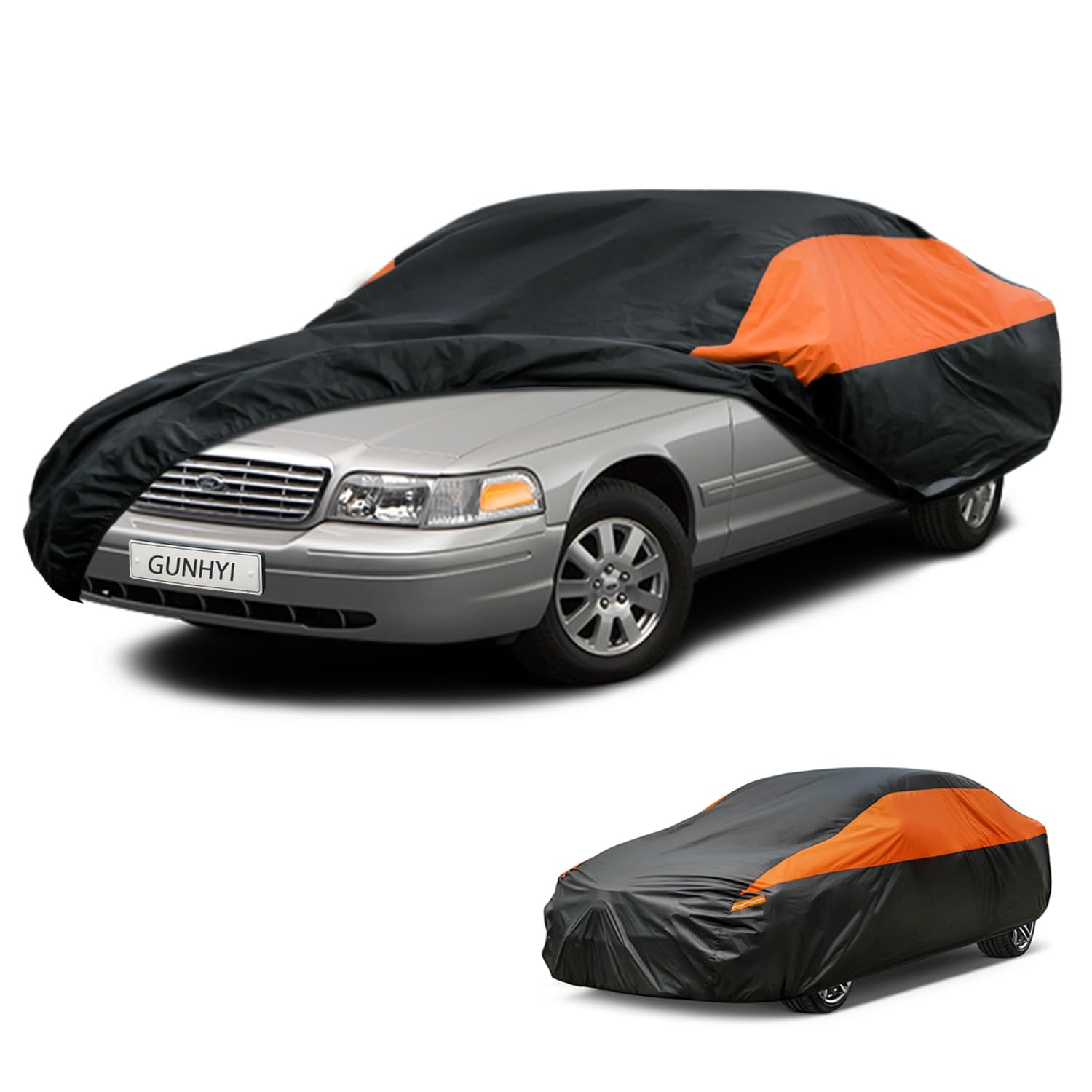 GUNHYI Waterproof Sedan Full Car Cover Custom Fit Ford Crown Victoria