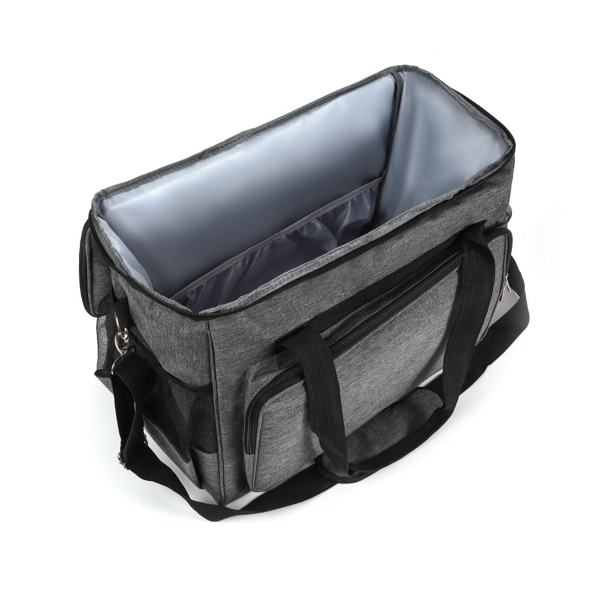 YELAIYEHAO Home - Funda de Viaje para Máquina de Coser y Accesorios Compatible con Singer, Brother, Janome - Bolsa de Costura (Gris)