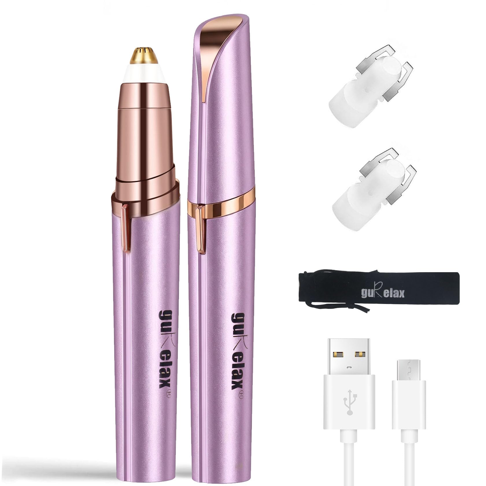 Éviter les rougeurs avec la tondeuse à sourcils électrique rechargeable Gurelax - 8