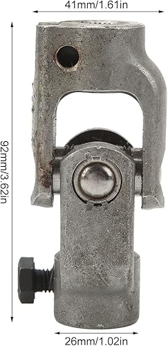 Miniatura 6 de Junta universal de dirección, aleación de acero resistente, junta en U tratada térmicamente, junta de acoplamiento de nudillos de dirección redonda