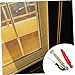 jojofuny 1set Window Screen Repair Tools Kit with Roller and Hook Double Bearing Spline Remover for Easy Installation of Patio Porch and Garden Screens