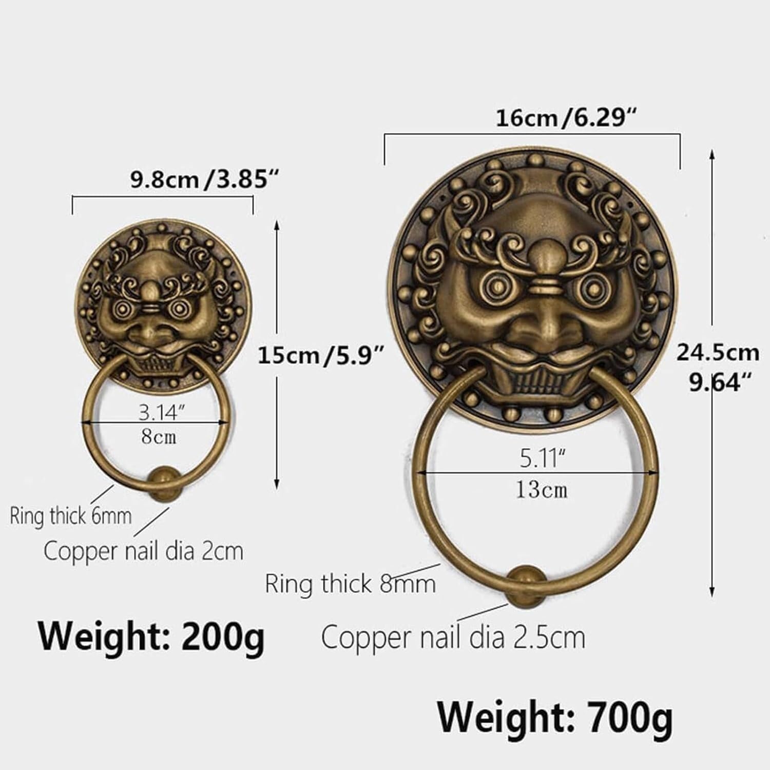 Amazon.co.jp: 玄関ドアノックアンティークキリンドアノッカーブロンズ