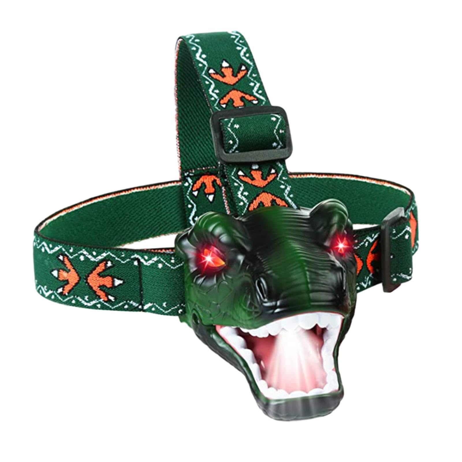 Club Bollywood®Dinosaur Toys Headlight Adjustable LED Head Lamp for Birthday Kids Hiking Green|Sporting Goods | Outdoor Sports |1 Led Head Lamp Flashlight-picture-20