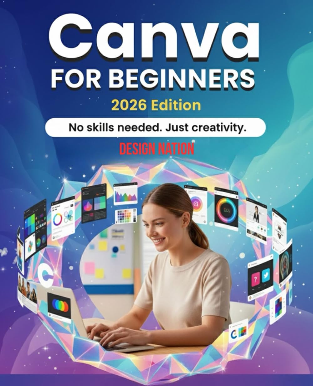 CANVA FOR BEGINNERS 2026: A Complete Step by Step Guide to Creating Professional Designs From Scratch, best canva book for beginners.