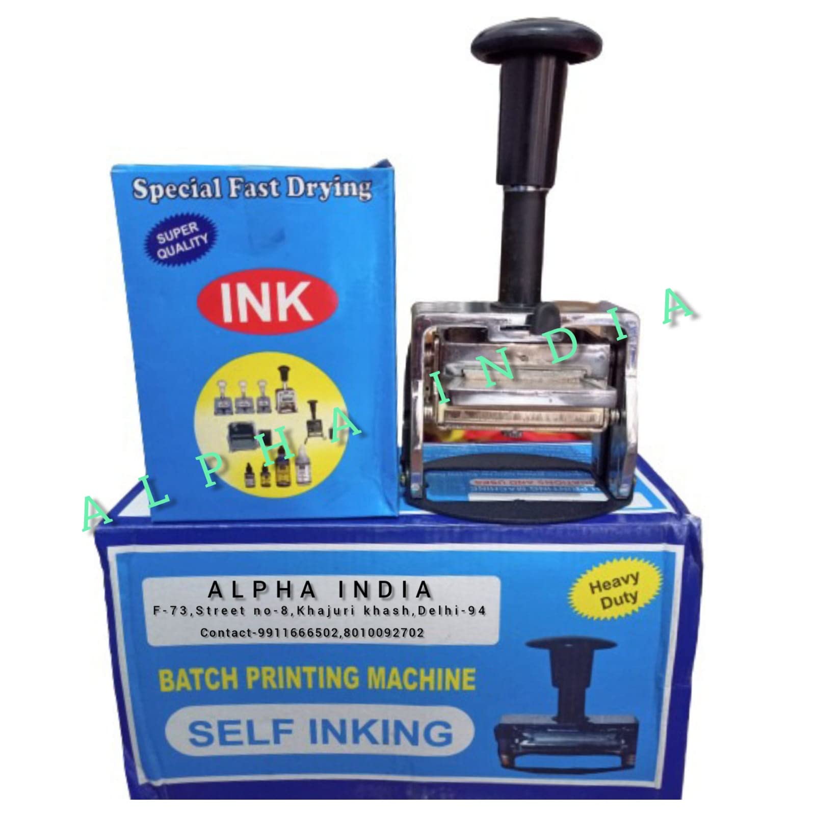 Alpha India Manual Batch Printing Machine Groove Type,(with 3 MM,Letters) (B09K45HBTD) Amazon Price History, Amazon Price Tracker