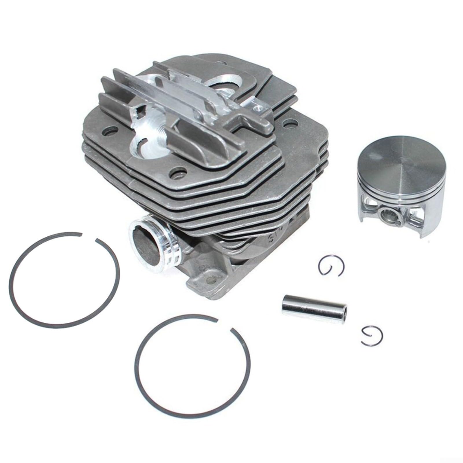 Cilindro ad alesaggio grande per kit PISTONE per motosega MS661 56mm per rivestimento NIKASIL Parte di ricambio ad alte prestazioni n. 1144-020-1200 Set completo con anelli di sicurezza per
