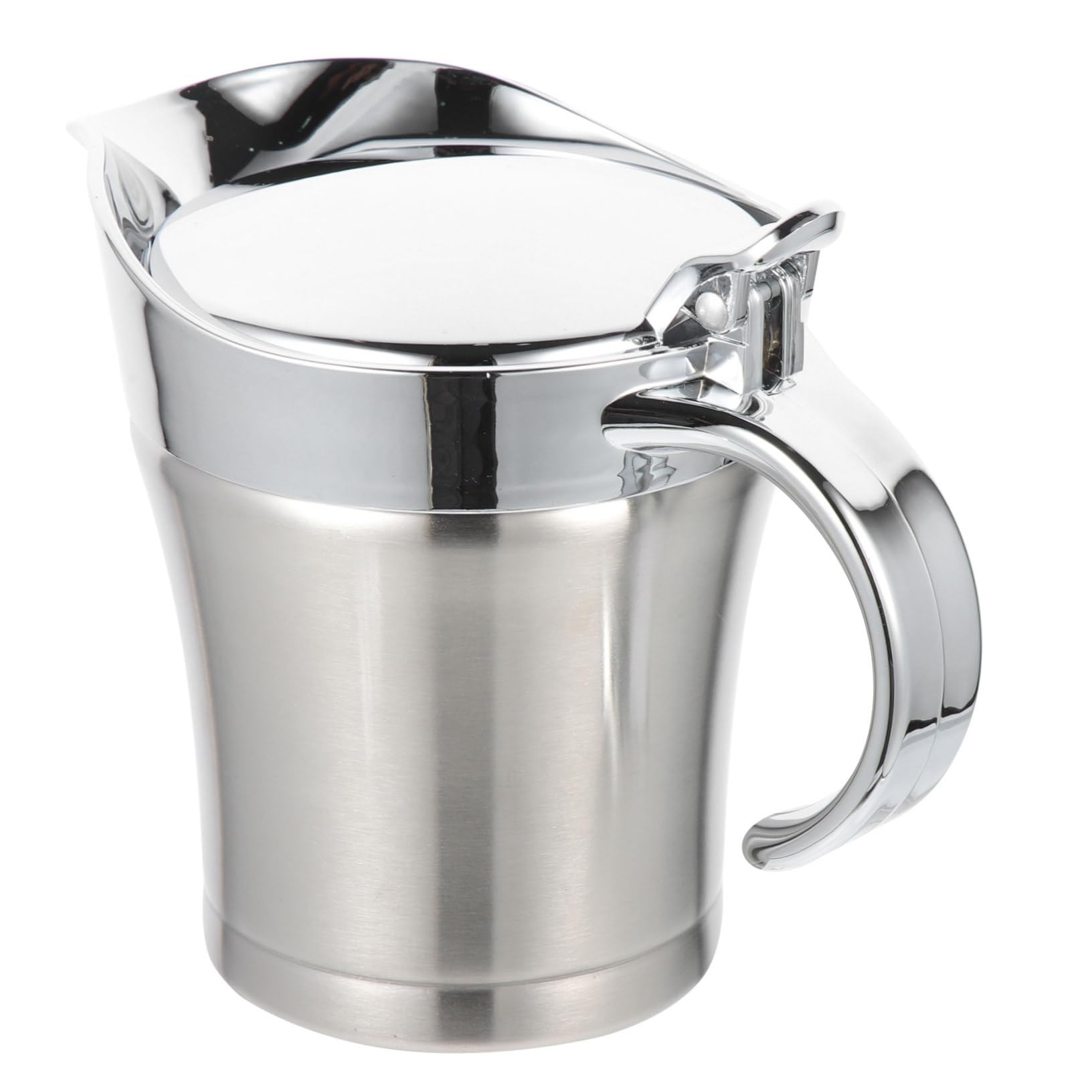 Toyvian Dispensador de Salsa de Acero Inoxidable 304 500 Ml, Olla para Salsa para Restaurante, Vertedor para Condimentos, Resistente a Temperaturas Altas y Bajas, para Hogar y Catering