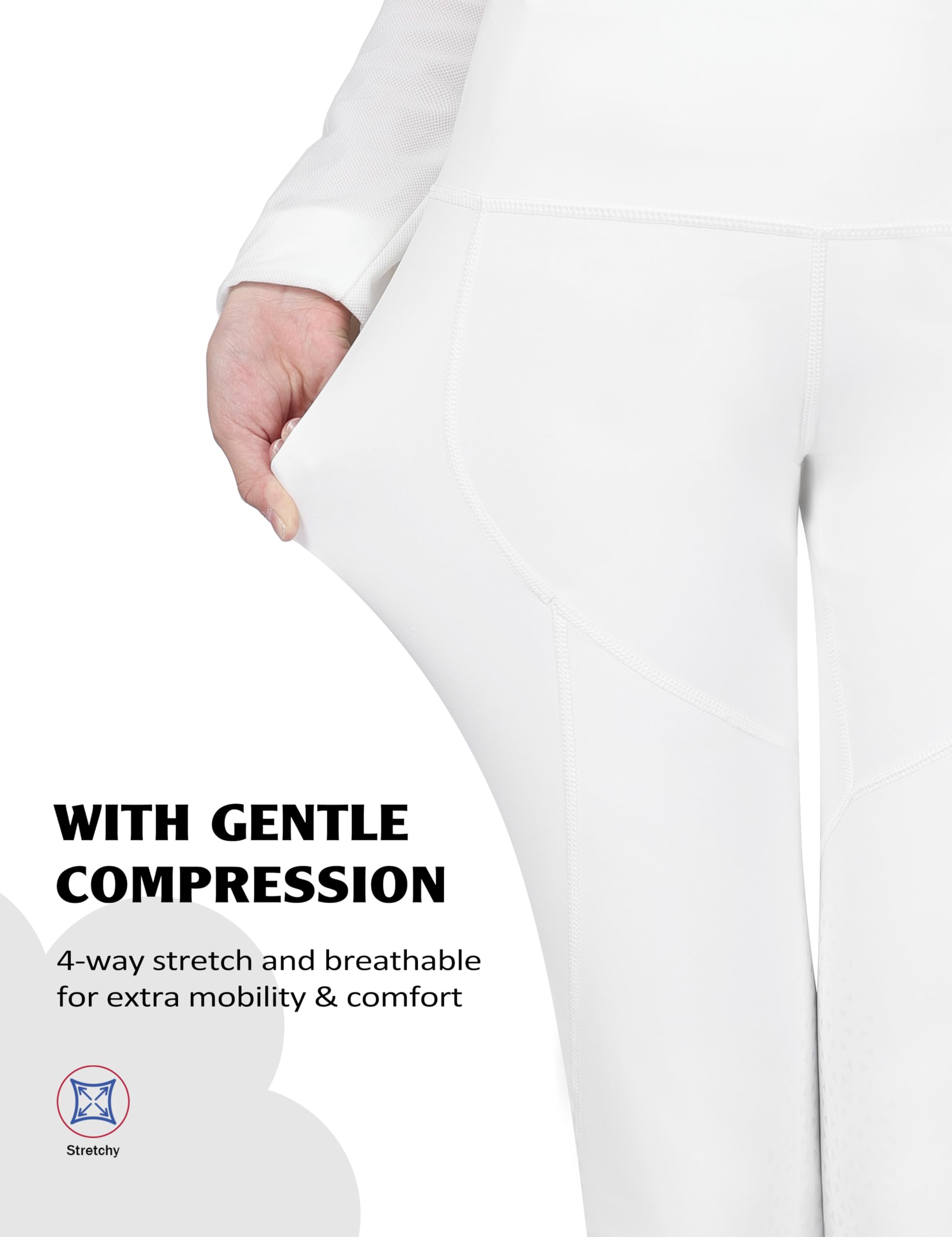 Harrison Howard Pantalones de equitación para niñas, con parche en la rodilla, mallas de equitación, perfectos para la escuela, entrenamiento, equitación diaria