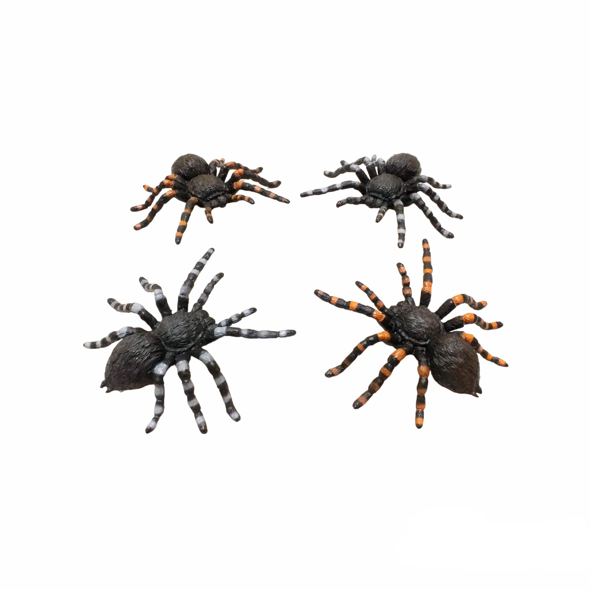 FAM 4pcs Spiders For Halloween Decoration - Halloween Spider For Spider Decorations - Realistic Spider- Fake Spider