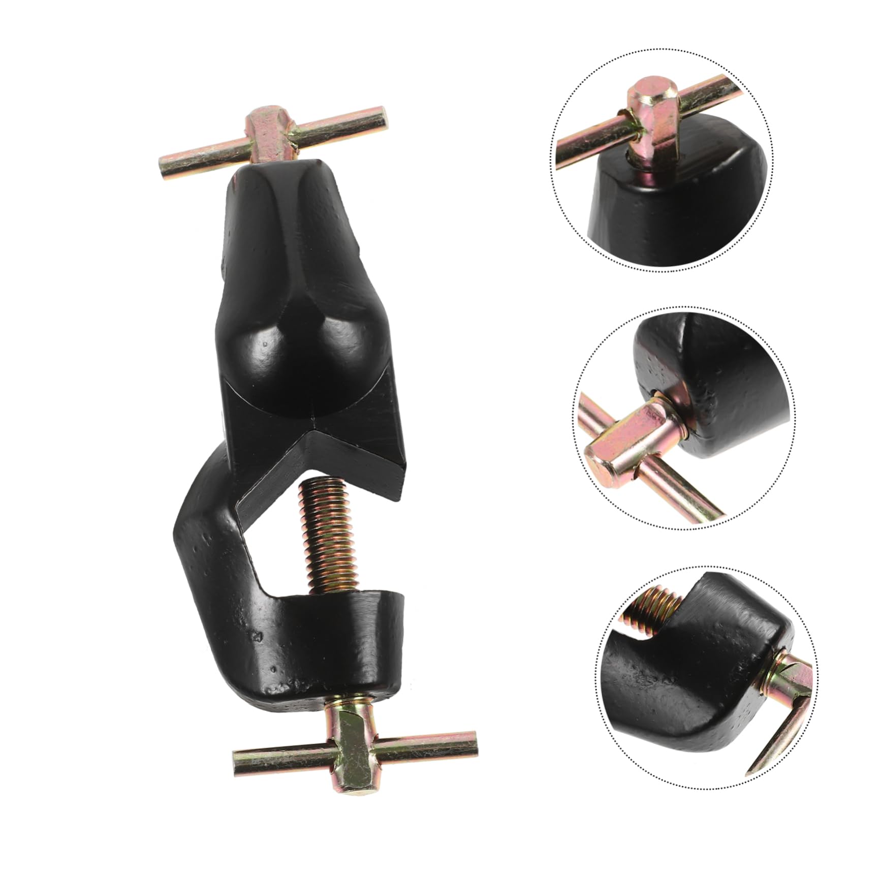 Zerodeko 4 Sätze Zinklegierung Cross Clip Boss-kopf-clip-halter Klemme Für Laborstativ Kreuzklemme Labor-kreuzclip Griffe Pflicht Klemmhalter Für Muttern Laborausrüstung Bakelit 2 Stück * 4