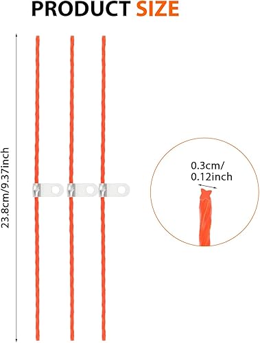 Miniatura 2 de THTEN WA0010 WA0004 - Carrete de cabeza de cuchillas de recortadora de 10 pies y 0.065 pulgadas, compatible con Worx WG180, WG175, WG170, WG163,