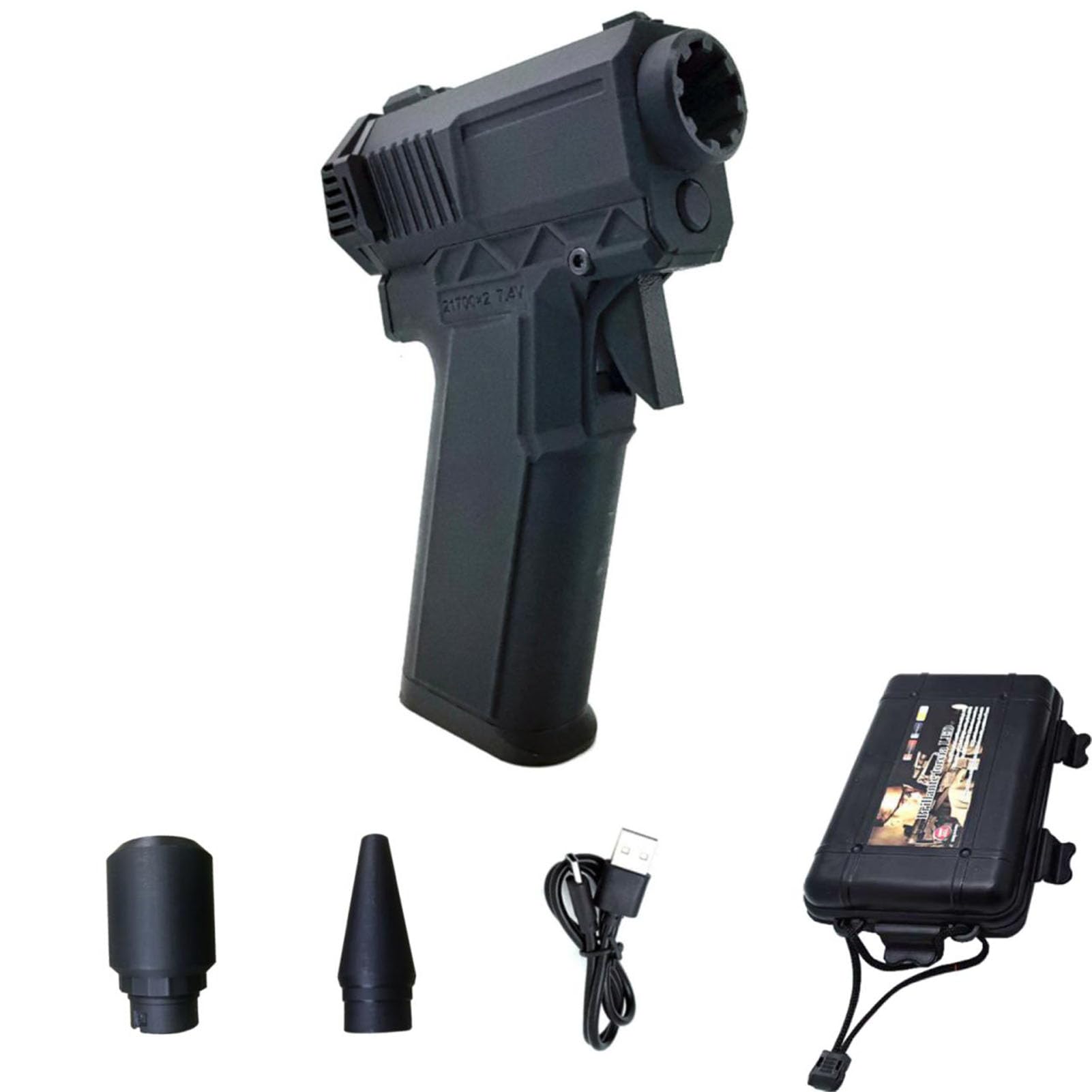 Aspirapolvere Soffiatore 110000 giri/min Motore senza spazzole Portatile Spolverino portatile Potente pulitore per tastiera senza fili per la pulizia del computer da ufficio in