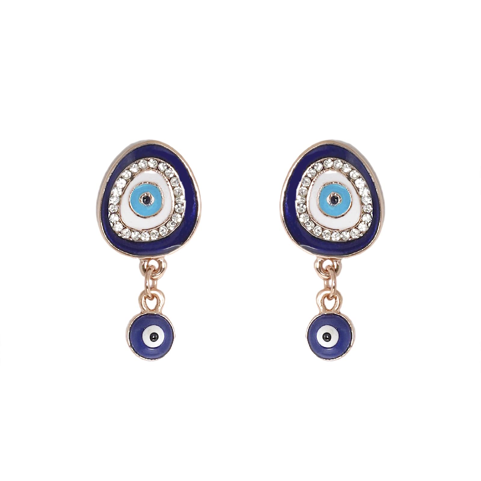 Joker & Witch Women Felix Blue Evil Eye Earrings (B0B565KQLF) Amazon Price History, Amazon Price Tracker