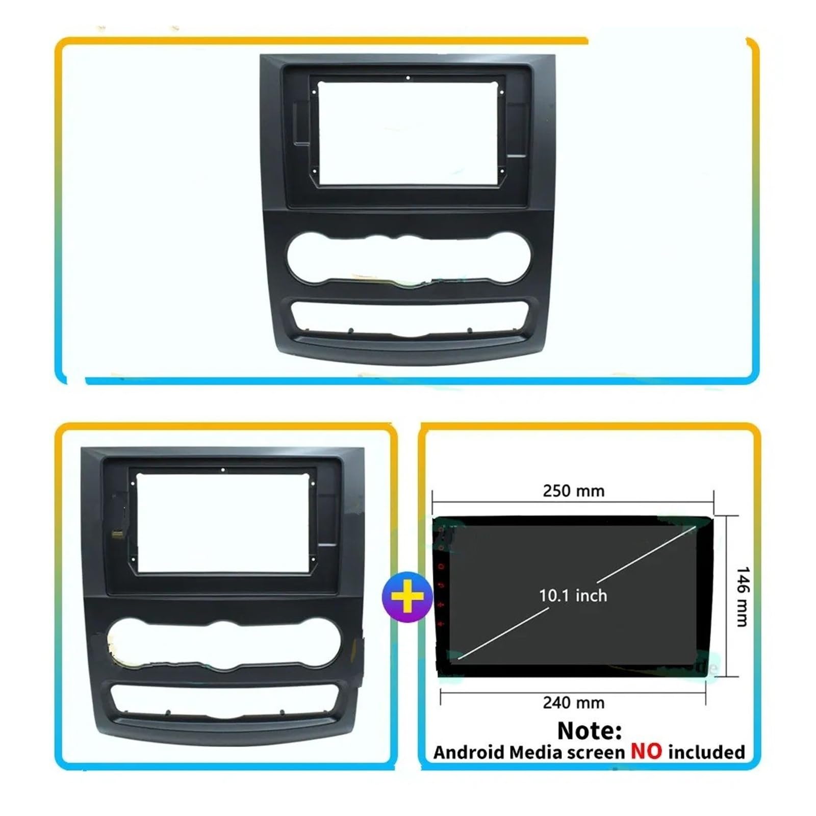 Radio Faszienmontageset Für VW Für Crafter 2006-2013 2014 2015 2016 2017 2018 Auto Android Radio Stereo-Player Rahmen Fascia Panel Verdrahtung Canbus