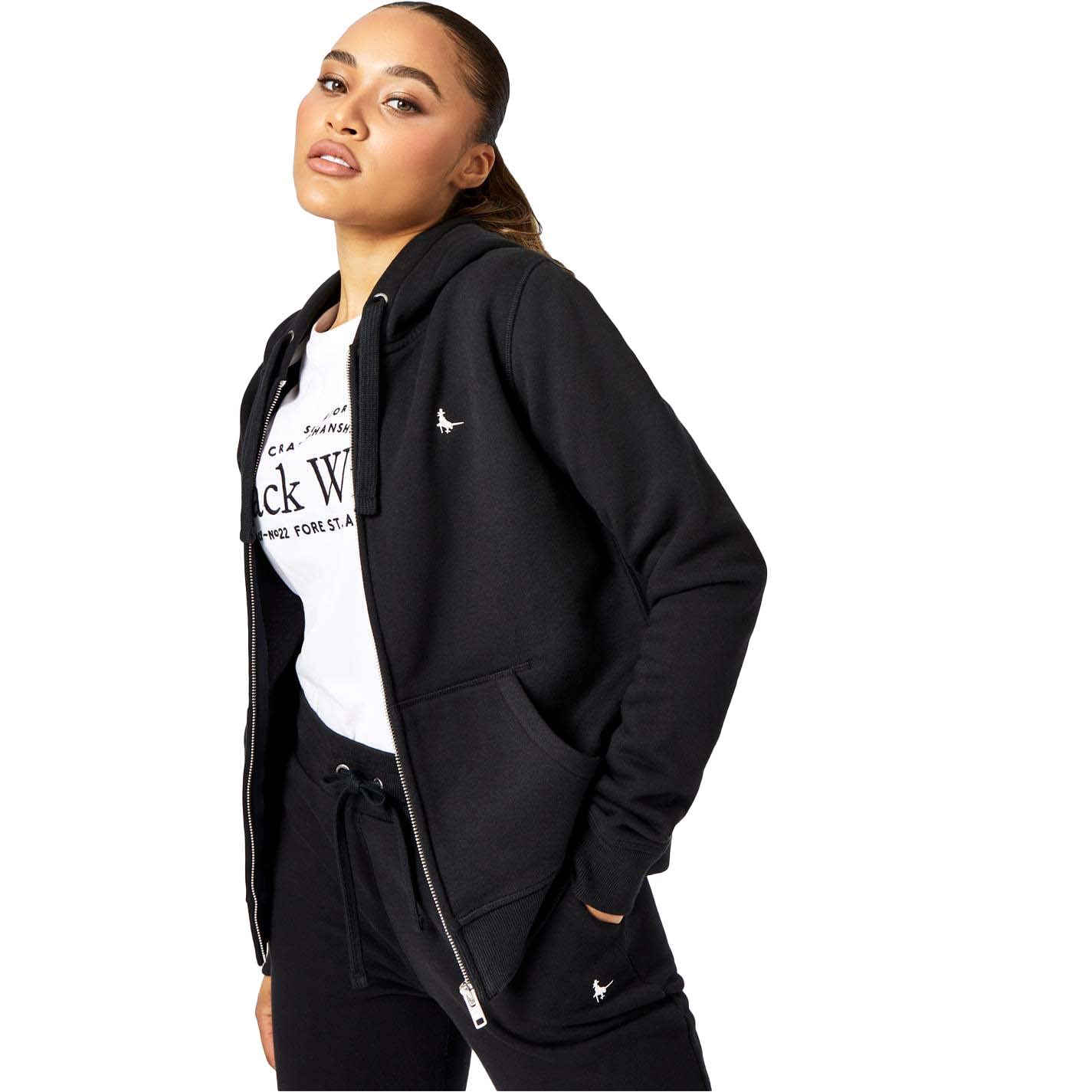 Jack WillsWomens Pheasant Logo Zip Hoodie