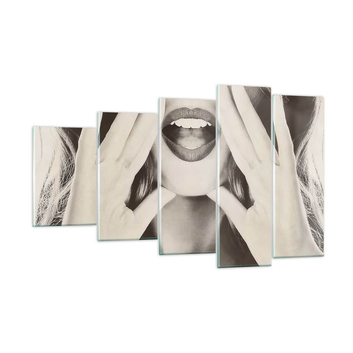Impression sur verre - Image sur verre - Bouche d'or - 120x80 cm