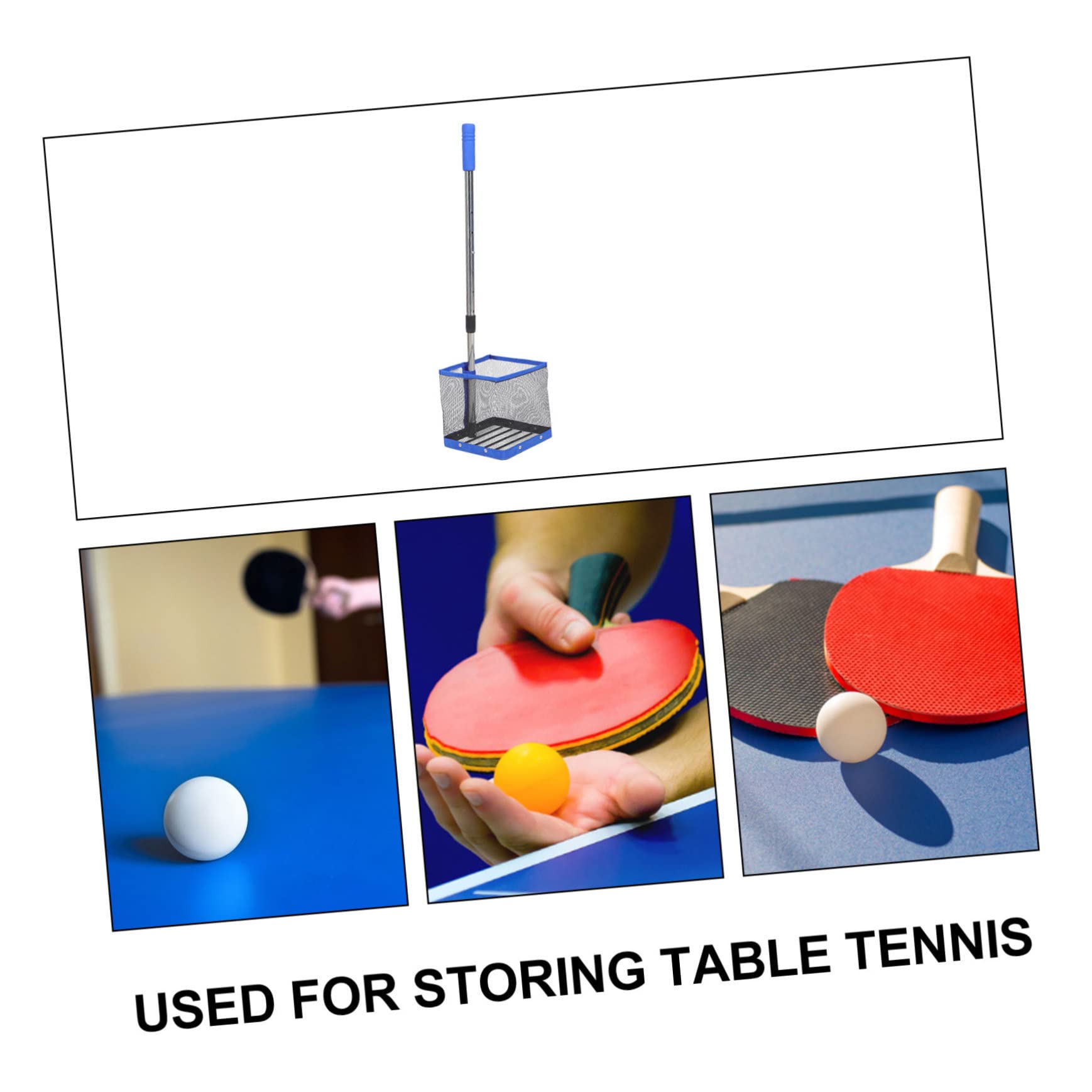 Didiseaon Recogedor De Balones De Tenis De Mesa Mango Telescópico Contenedor De Balones para Recogida Fácil La Mesa De Tenis para Entrenamiento