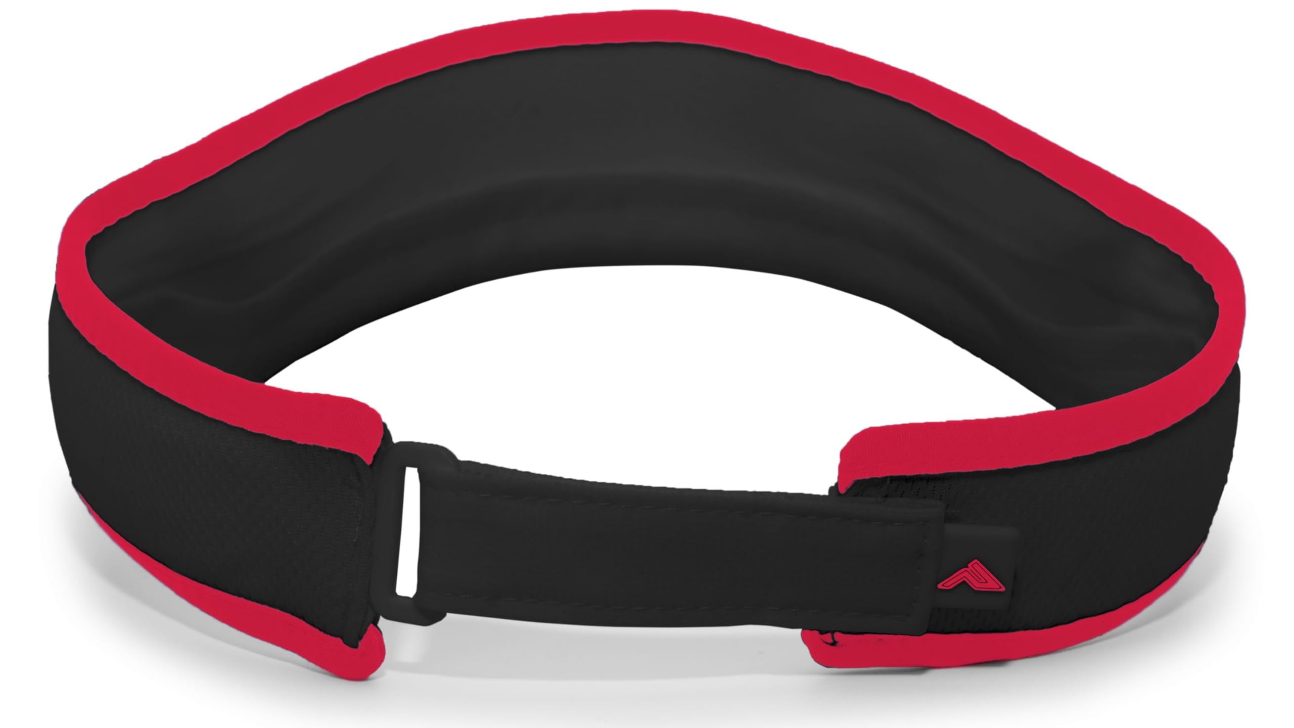 Pacific Headwear Unisex Lite Allsport Active Visier, czarny/czerwony, rozmiar uniwersalny, czarny/czerwony, Einheitsgre