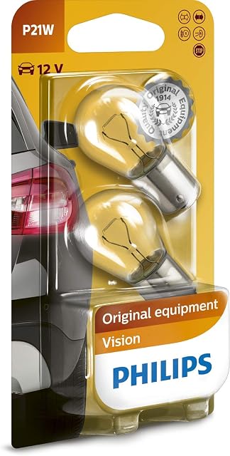 Philips Żarówki, Srebrny, P21W, 2 Sztuki, 12 V, 21 W