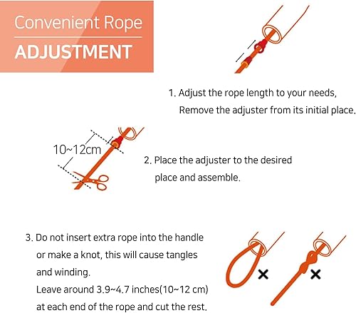 Miniatura 8 de Cuerda de saltar de ejercicio para cardio, boxeo, crossfit, cuerda de saltar ajustable para hombres y mujeres, ligera, sin enredos, fabricada en