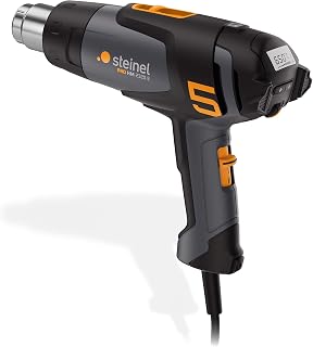 Steinel Pistola de aire caliente HM 2320 E, modo ECO, pistola de aire caliente de 2300 W, 80°-650°C, pantalla LCD, calefacción cerámica