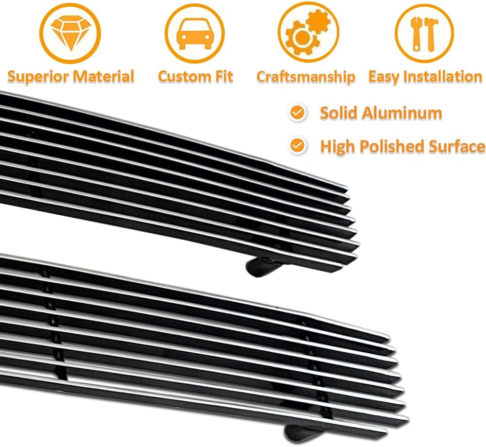 Fits 1999 2000 2001 Dodge Ram Sport Main Upper Polished Billet Grille Insert Replacement Part
