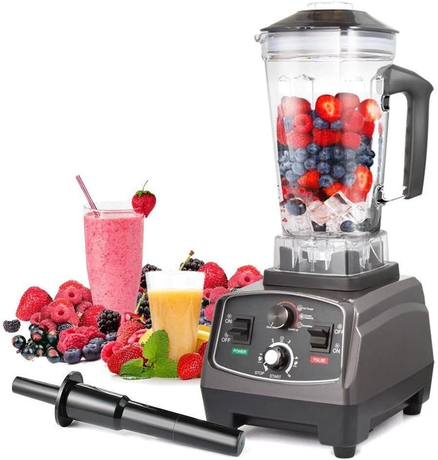 Blenders High speed Blender Heavy Duty Kitchen Mixer Milkshake Smoothie 2200W Stainless Steel Sharp Blades with High-Speed for Nut Fruit Vegetable