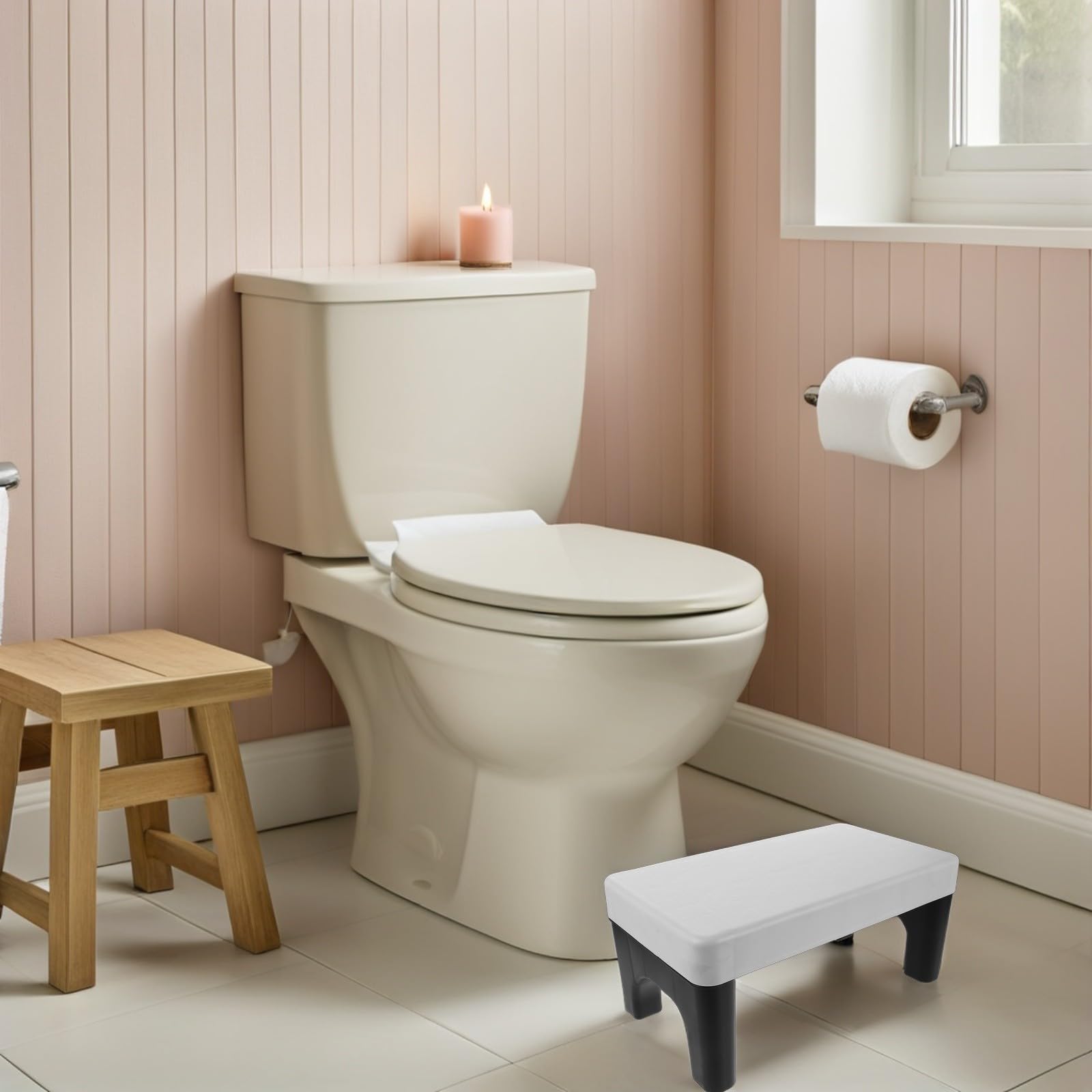Taburete for Inodoro Reposapiés de baño PP